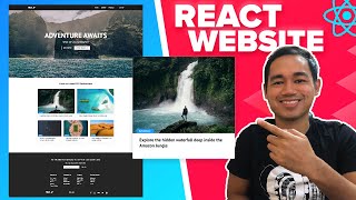 React Website Tutorial  Beginner React JS Project Fully Responsive [upl. by Warford]