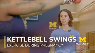 Exercise During Pregnancy  Episode 8  Kettle Bell Swings [upl. by Aristotle]