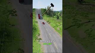 Cars vs Hummer  How Many Cars Can Pass Over The Hummer with Damage Cost youtubeshorts [upl. by Dombrowski]