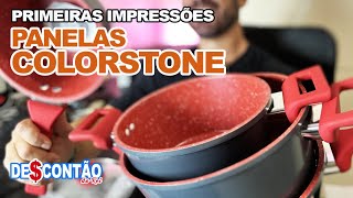 Primeiras impressões Jogo de panelas COLORSTONE Euro Home [upl. by Ajak392]