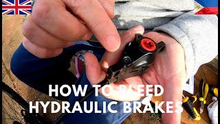 HOW TO BLEED HYDRAULIC BRAKES ON A BIKE FATHER and Son Activity [upl. by Handy]