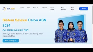 Tutorial Pembuatan Akun Sistem Seleksi CASN Nasional 2024 jelas dan rinci [upl. by Jollenta439]