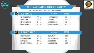 Old Carey 4th XI v Old Trinity 2 [upl. by Slyke]