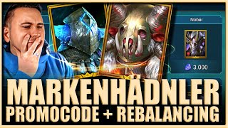 Raid Shadow Legends  Markenhändler UPDATE  Häuptling und Gurgoh Rebalancing  Promocode [upl. by Dewie]