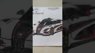 Koenigsegg Agera Rs 1 drawing  Like and Subscribe  SketchSide [upl. by Anilok]