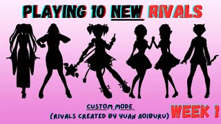 10 NEW RIVALS AND NEW STUDENTS Yandere Simulator — Playing Yuan Aoiburus Custom File — Week 1 [upl. by Nodab]