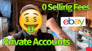 0 SELLING FEES FOR PRIVATE SELLER ACCOUNTS ON EBAY 😮 [upl. by Algernon]