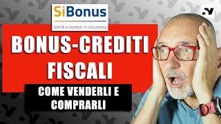 SiBONUS  come comprare e vendere crediti dimposta online [upl. by Nylissej437]