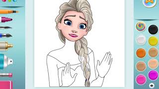 Elsa Coloring  Elsa Boyama [upl. by Egwan]