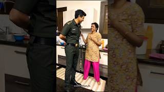 Sivakarthikeyan Anna surprised his wife Aarthy in army uniform Amaran Sivakarthikeyan Aarthy love [upl. by Irisa334]