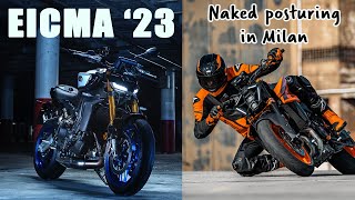 KTM 990 Duke snipes at the competition Yamaha MT09 lights up the dark side [upl. by Stalker]