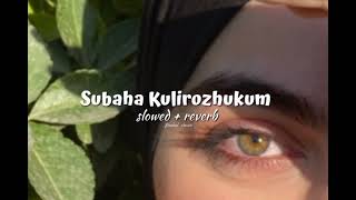 Subaha kulirozhukum 𝗦𝗹𝗼𝘄𝗲𝗱  𝗿𝗲𝘃𝗲𝗿𝗯 [upl. by Donovan]