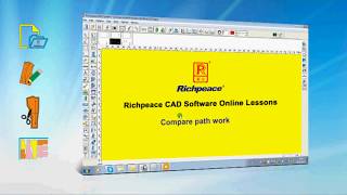 Richpeace CAD Software Online LessonsTip of the dayCompare path work V9 [upl. by Nekal]