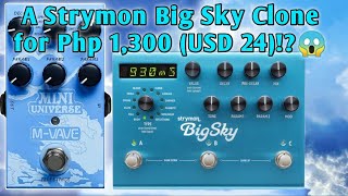 MVave MiniUniverse Pedal Cheapest Strymon Big Sky Clone 😱  MVave Reverb Pedal [upl. by Braswell]