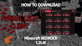 Download Flairal Legit Client Minecraft Bedrock 12141 FIRST UPDATED CLIENT FREE [upl. by Jacie]