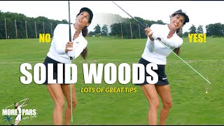 MORE PARS GOLF TIP SOLID WOODS lots of great tips [upl. by Orfinger]