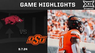 Arkansas vs Oklahoma State Game Highlights  2024 Big 12 Football [upl. by Iv]