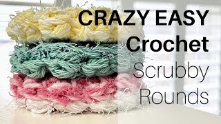 Fast amp Easy Crochet Scrubby Rounds  You wont believe how easy they are [upl. by Mandy]