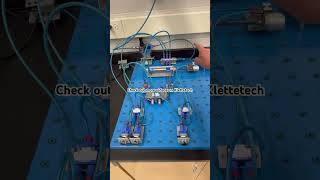 Pneumatic circuit with AND OR meter out and quick exhaust valves [upl. by Eterg]