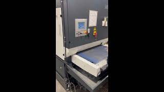 Lissmac Steelmaster SMW 533 RBB 37quot Wet Type 3 Head Deburring amp Finishing Machine [upl. by Sosna]