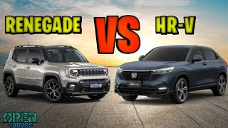 Jeep RENEGADE vs Honda HRV  Qual SUV leva a MELHOR COMPARATIVO [upl. by Ocko]