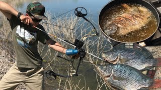 Bowfishing Tilapia Catch n Cook  Step by Step Instructions [upl. by Hallam]