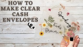 LOVE these DIY Clear Cash Envelopes  Cash Envelope Budgeting Tutorial [upl. by Aninaj]