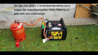 Inbetriebnahme Champion DualFuel LPGBenzin 3500E  Generator für Blackout [upl. by Aggri714]