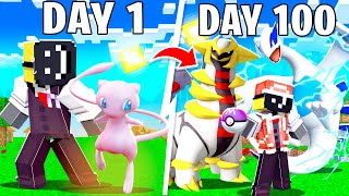 I Spent 100 DAYS in LEGENDARY only Pixelmon Minecraft [upl. by Marena]