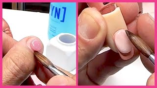 YN NAIL SCHOOL  Acrylic Nail Tutorial  Preparation Application amp Finishing [upl. by Hgielsel]