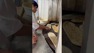 The smallest barbarian bread baker in Iran iranianbread bread shortsvideo [upl. by Hpsoj452]