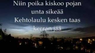 Yö  Ihmisen Poika  Lyrics [upl. by Leahcim]