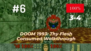 DOOM 1993 Thy Flesh Consumed 100 Walkthrough Part 6 [upl. by Hannasus]