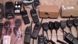 Motorola Professional Two Way Radios Chargers Mics and Gear [upl. by Vinn]