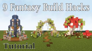 Minecraft Fantasy Decor  How to Decorate a Fantasy  Cottagecore Build [upl. by Alimak]