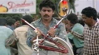 Nirnayam Movie  Nagarjuna Bicycle Chasing Scenes [upl. by Iruy]