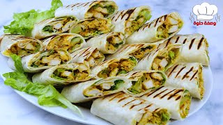 وصفة ساندوتش دجاج لذيذة جداً 🌯والنكهات تفوز 😍 والطعم يهبل 👌👌 [upl. by Kerekes]