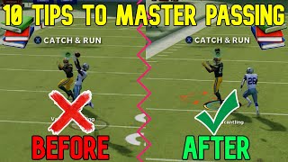 CANT PASS HERES WHY 10 Tips amp Tricks on How to 🎓MASTER PASSING📚 in Madden NFL 22 Offense Tips [upl. by Damick720]