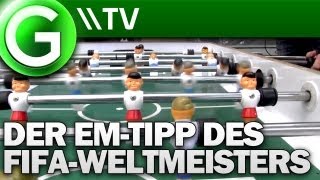 EM 2012  Der EMTipp des FIFAWeltmeisters  Dennis Schellhase zu Gast bei GIGA [upl. by Grizel]