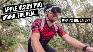 Cycling with Apple Vision Pro Not what I expected [upl. by Ydnak]