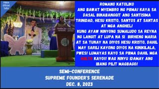 PBMA SUPREME FOUNDER RUBEN EDERA ECLEO SR SERENADE [upl. by Cristie]