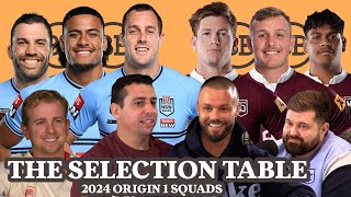 The Selection Table  2024 Origin 1 Squads w RL Guru Sandor Earl and Matty the Waterboy [upl. by Oaoj]