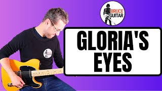 Bruce Springsteen  Glorias Eyes guitar lesson [upl. by Assehc385]