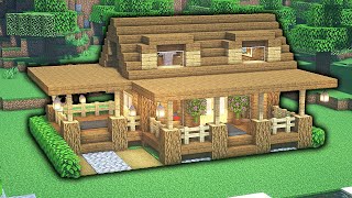 Minecraft kleines Holzhaus bauen Tutorial 120  Holzhaus bauen in Minecraft Survival Tutorial [upl. by Naahsar]