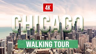 4k Chicago Walking Tour  Downtown Riverwalk Wabash [upl. by Codee]