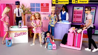 Barbie amp Ken Doll Family Travel Routine [upl. by Nathan290]