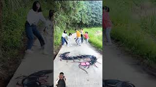 A 3D centipede drawing on the road terrified passersby 3dartquot 3d 3ddrawing [upl. by Seiber891]