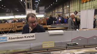 Railway Layout Could Aberdeen Kirkhill at Birmingham NEC Model Railway Event on 23112024 [upl. by Ogirdor]