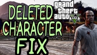 GTA V DELETED CHARACTER FIX [upl. by My]