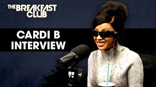 Cardi B Talks Bongos Women In Rap Child Discipline Migos Mic Throwing  More [upl. by Nnylatsyrc]